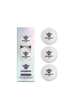 [3구 슬리브] 다이아윙스 고반발 국제공인구 골프공 M2_WHITE-a