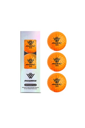 [3구 슬리브] 다이아윙스 고반발 국제공인구 골프공 M3_ORANGE-a