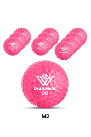 [10알] 다이아윙스 고반발 국제공인구 M2 골프공_PINK-a
