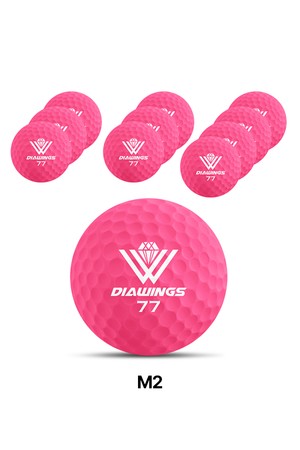 [10알] 다이아윙스 고반발 국제공인구 M2 골프공_PINK-a
