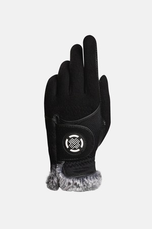 테크스킨 윈터쉴드 겨울 양손 여성 골프장갑 블랙_BLACK-a