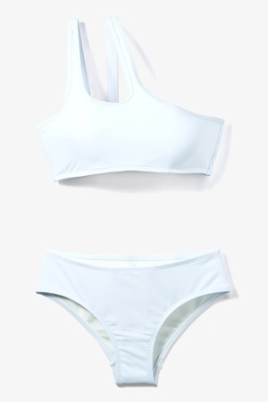 TWO-LINED ONE-SHOULDER BIKINI (WHITE)_WHITE-a