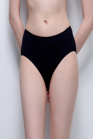 호라호 V핏 심리스 팬티 1&1_BLACK-a