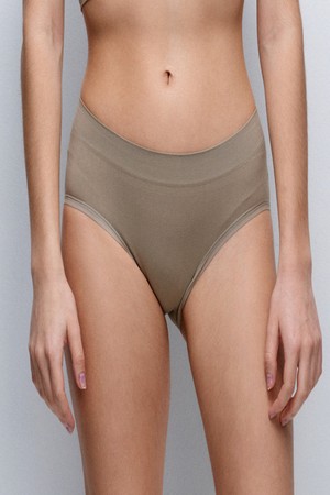 호라호 V핏 심리스 팬티 1&1_KHAKI-a