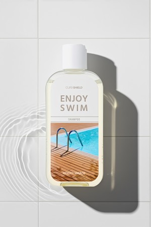인조이스윔 수영장 염소 냄새 케어 샴푸 우디 미라지 200ml_BROWN-a