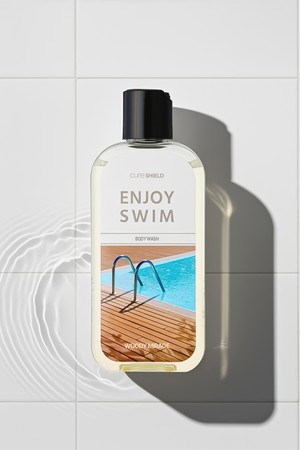 인조이스윔 수영장 염소 냄새 케어 바디워시 우디 미라지 200ml_BROWN-a