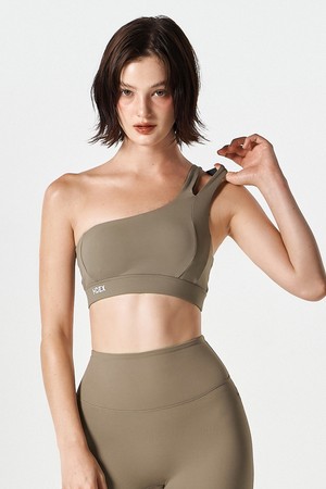 우먼스 서포트 원숄더 브라탑 (Taupe)_GREY-a