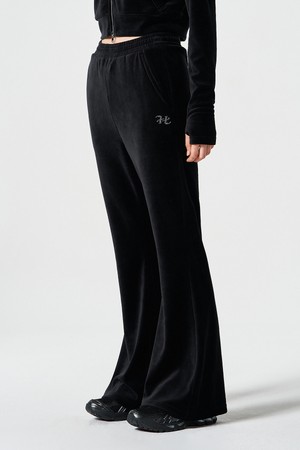 벨로아 부츠컷 팬츠 (Black)_BLACK-a