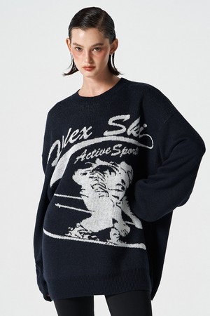 오버핏 스키 니트 (Navy)_NAVY-a