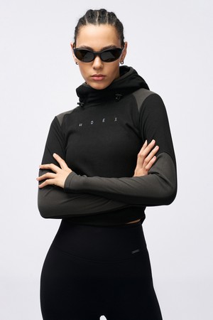 우먼스 웜히트 이지 풀오버 후디 (Black)_BLACK-a