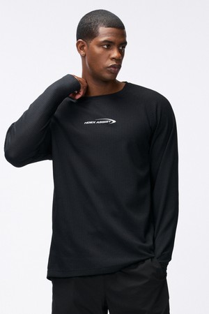어시스트 와플 퍼포먼스 롱 슬리브 (Black)_BLACK-a
