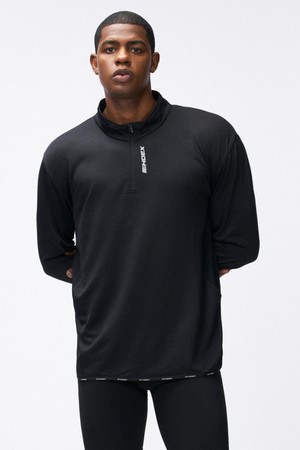 어시스트 와플 퍼포먼스 하프 집업 (Black)_BLACK-a