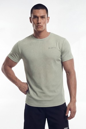 파인 모션 와플 숏 슬리브 (Greige)_BEIGE-a