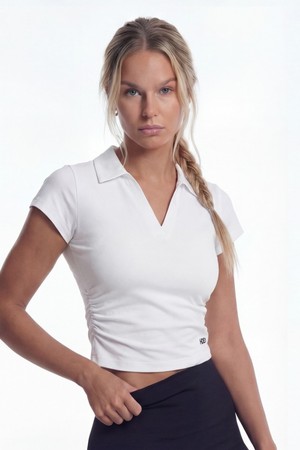 이지 스컬프 피케 숏 슬리브 W (White)_WHITE-a