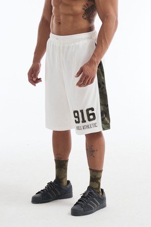 카모 블럭 매쉬 버뮤다 쇼츠 (White)_WHITE-a
