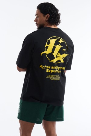 HX 백로고 숏 슬리브 (Black)_BLACK-a