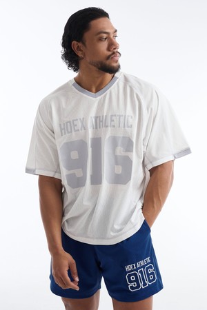 916 자이언트핏 매쉬 숏 슬리브 (White)_WHITE-a