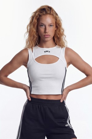 컷아웃 트랙 크롭 탱크탑 (White)_WHITE-a