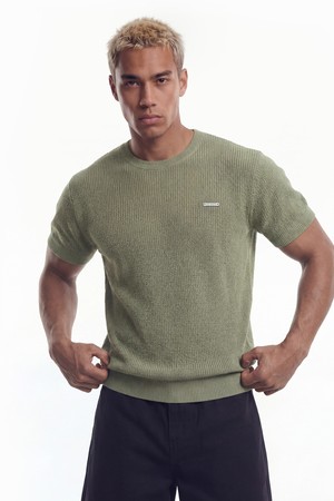 이지 머슬핏 라운드 니트 (Taupe)_GREY-a