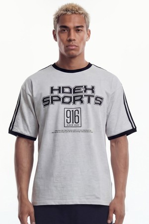 프리 링거 오버핏 숏 슬리브 (Melange White)_WHITE-a