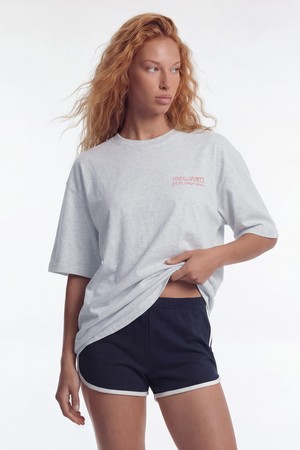 컬렉티브 숏 슬리브 W (Melange White)_WHITE-a