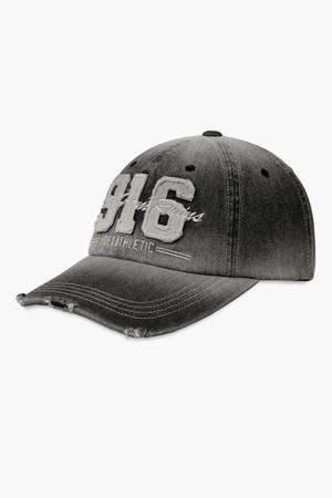 916 데님 워싱 볼캡 (Black)_BLACK-a