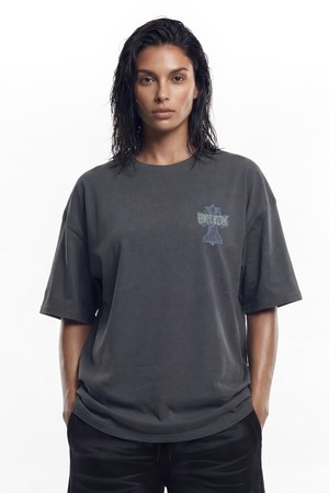 크로스 숏 슬리브 W (Charcoal)_GREY-a