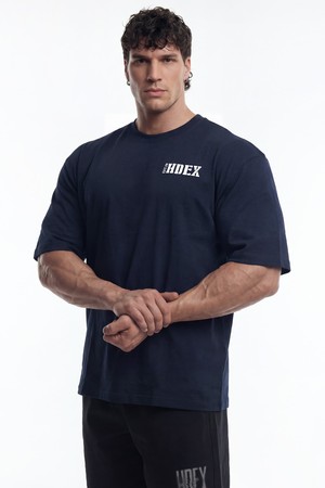 코어 스몰 로고 자이언트핏 숏 슬리브 (Navy)_NAVY-a