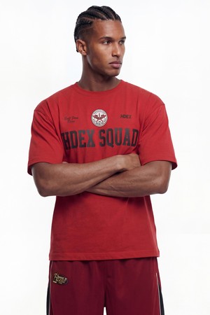 스쿼드 숏 슬리브 (Deep Red)_RED-a