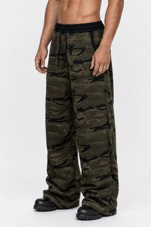 디비전 카모 스웨트 팬츠 (Khaki)_KHAKI-a