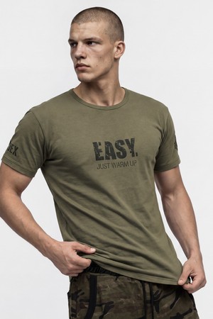 EJWU 머슬핏 숏 슬리브 (Khaki)_KHAKI-a