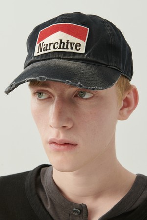 더스트 클럽 워시드 치노 캡 블랙