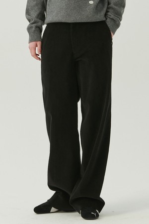 바시티 웨일 코듀로이 팬츠 블랙