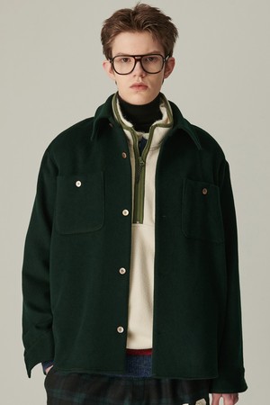 테일러 실드 셔츠 자켓 그린