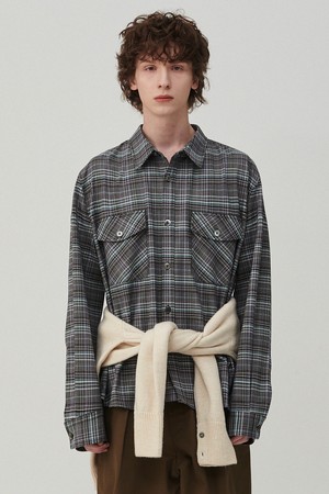 터키쉬 페브릭 체크 셔츠 멀티