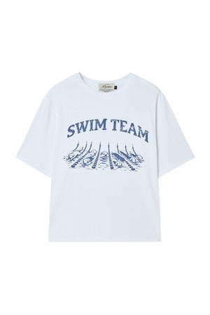 빈티지 스포츠 워시드 반팔 티셔츠 화이트