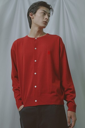 [비욘드클로젯] 럭스 게이지 로얄 버튼 가디건 레드