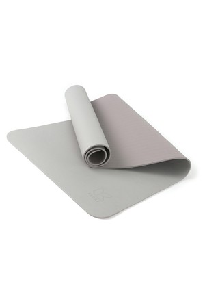아리프 TPE 양면 요가매트 6mm 보관밴드 증정 필라테스 홈트 운동_GREY-a
