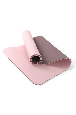아리프 TPE 양면 요가매트 8mm 보관밴드 증정 필라테스 홈트 운동_PINK-a