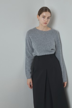 라운드 니트_그레이