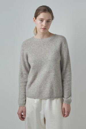 라운드 니트_오트 베이지