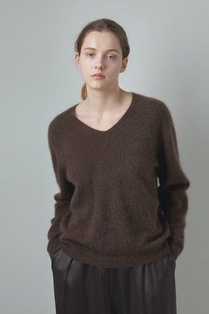 V Cashmere Knit_Brown