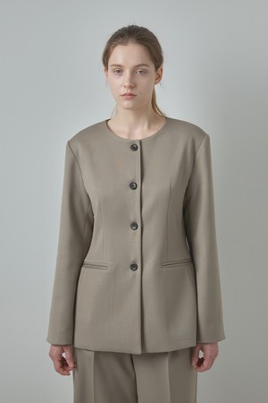 Formal Line Jacket_Beige