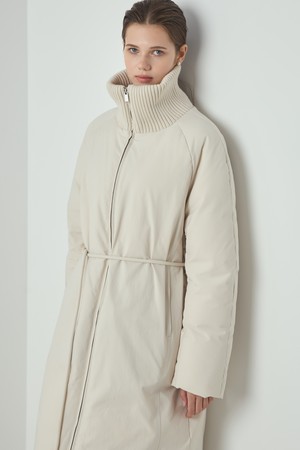 Knit Long Padding_Ivory