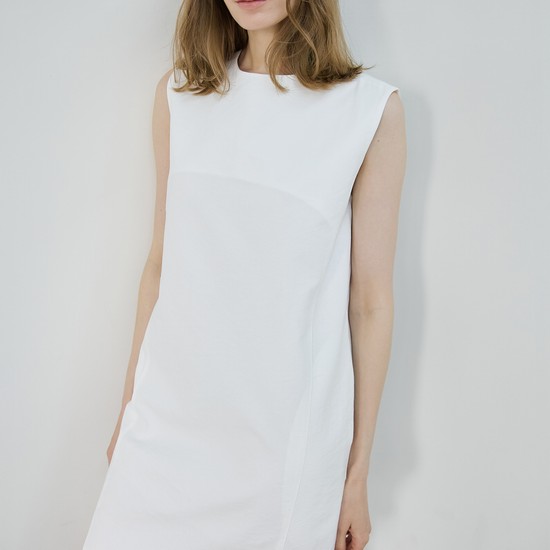 Foret Sleeveless Dress_Ivory