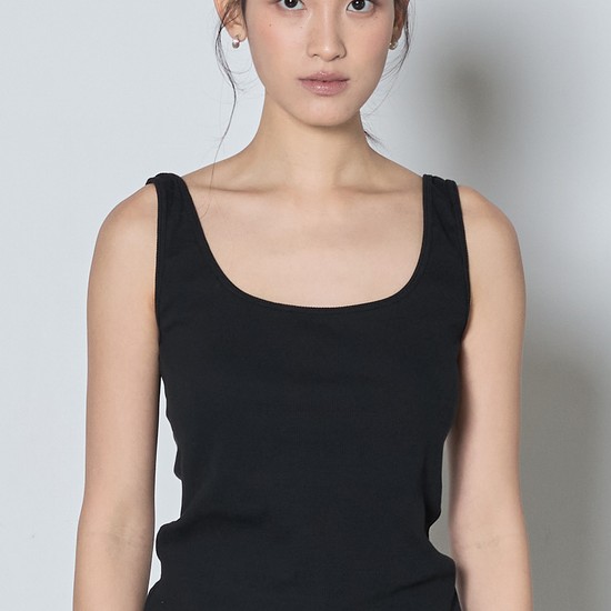 Square Sleeveless_Black