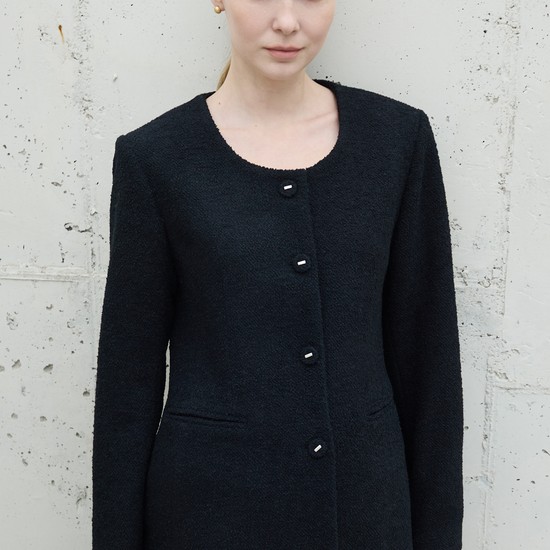 Frame Tweed Jacket_Black