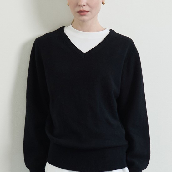 Soft Touch V Knit_Black