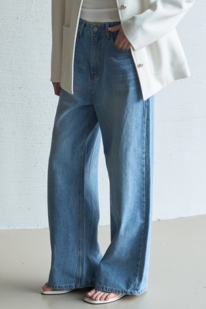 Wide Denim Pants_Blue