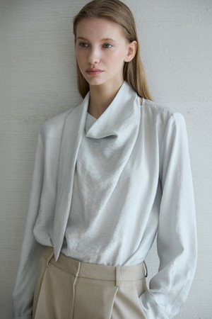 Tie Blouse_Light Blue